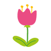 Menovka s tulipán
